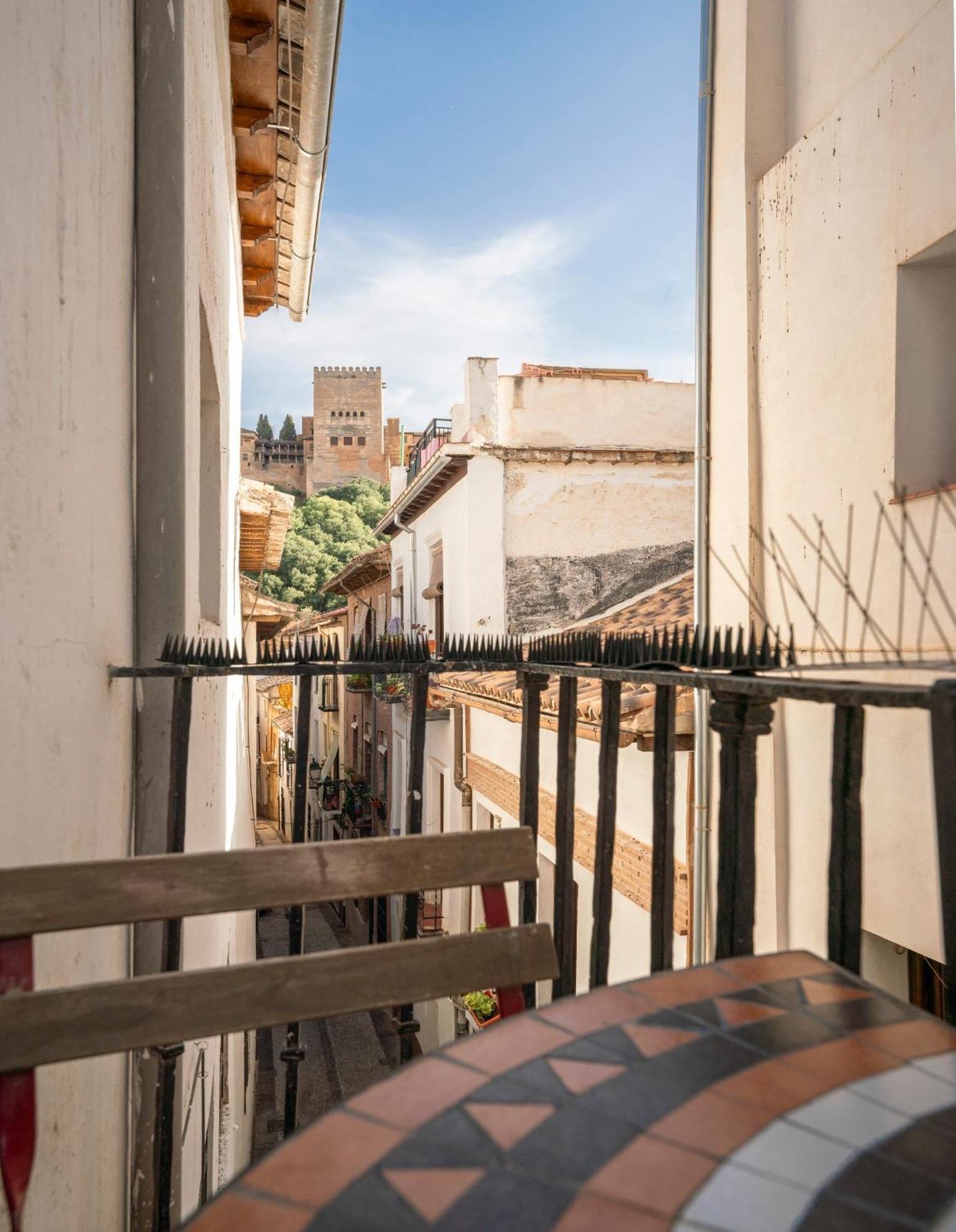 El Rincon Nazari - Vistas A La Alhambra Y Terraza Appartement Granada Buitenkant foto